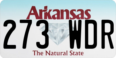 AR license plate 273WDR