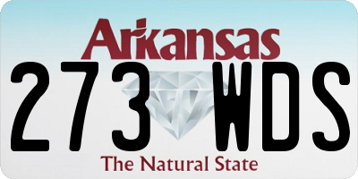 AR license plate 273WDS