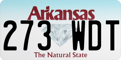 AR license plate 273WDT