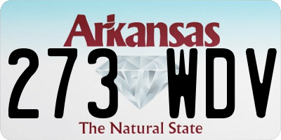 AR license plate 273WDV