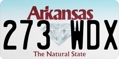 AR license plate 273WDX
