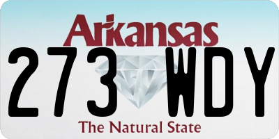 AR license plate 273WDY