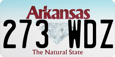 AR license plate 273WDZ