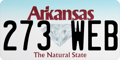 AR license plate 273WEB