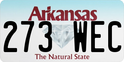 AR license plate 273WEC
