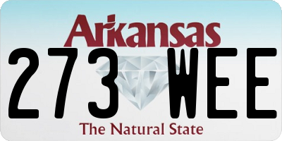AR license plate 273WEE