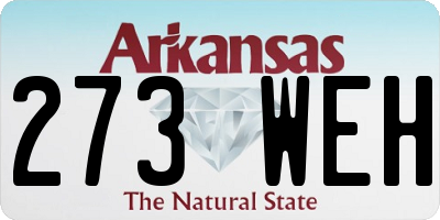 AR license plate 273WEH