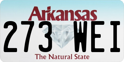 AR license plate 273WEI