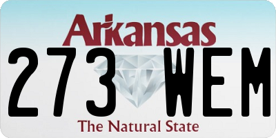 AR license plate 273WEM