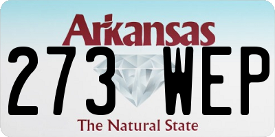 AR license plate 273WEP