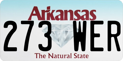 AR license plate 273WER