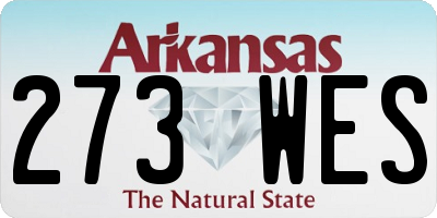 AR license plate 273WES