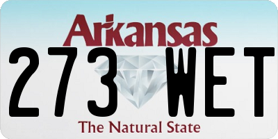 AR license plate 273WET