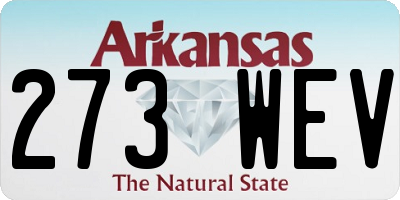 AR license plate 273WEV