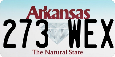AR license plate 273WEX