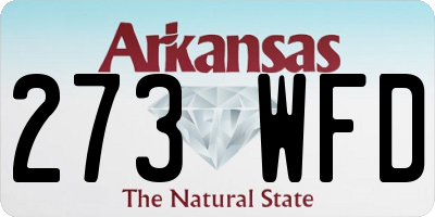 AR license plate 273WFD