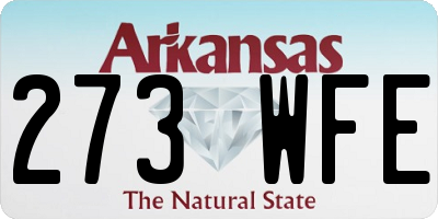 AR license plate 273WFE