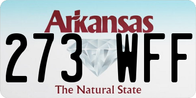 AR license plate 273WFF