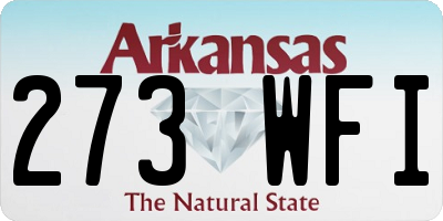 AR license plate 273WFI