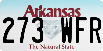AR license plate 273WFR