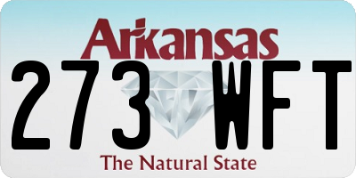 AR license plate 273WFT