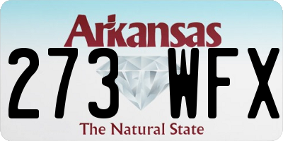 AR license plate 273WFX