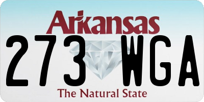 AR license plate 273WGA