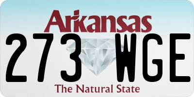 AR license plate 273WGE