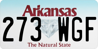 AR license plate 273WGF