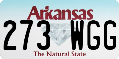 AR license plate 273WGG