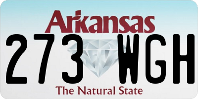 AR license plate 273WGH