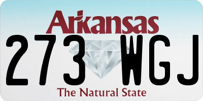 AR license plate 273WGJ