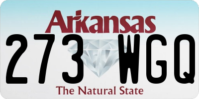 AR license plate 273WGQ