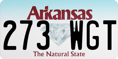 AR license plate 273WGT