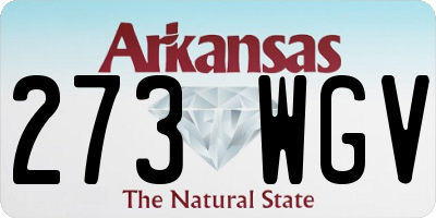 AR license plate 273WGV