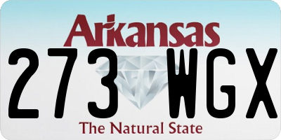 AR license plate 273WGX