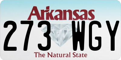 AR license plate 273WGY