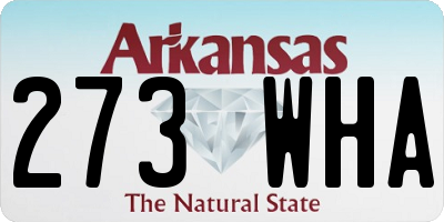 AR license plate 273WHA