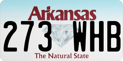 AR license plate 273WHB