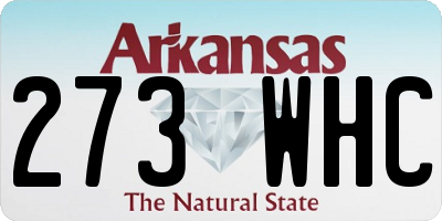 AR license plate 273WHC