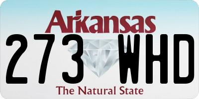 AR license plate 273WHD