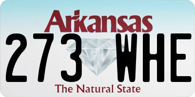 AR license plate 273WHE
