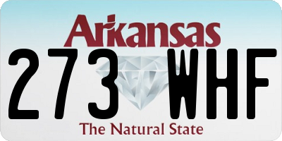 AR license plate 273WHF