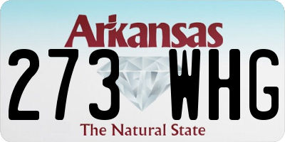 AR license plate 273WHG