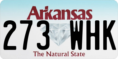 AR license plate 273WHK