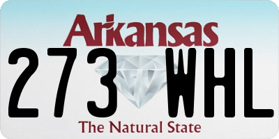 AR license plate 273WHL