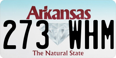 AR license plate 273WHM