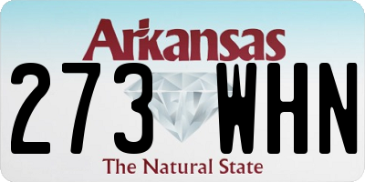AR license plate 273WHN