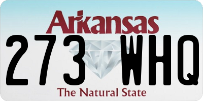 AR license plate 273WHQ
