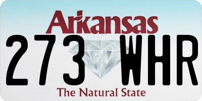 AR license plate 273WHR